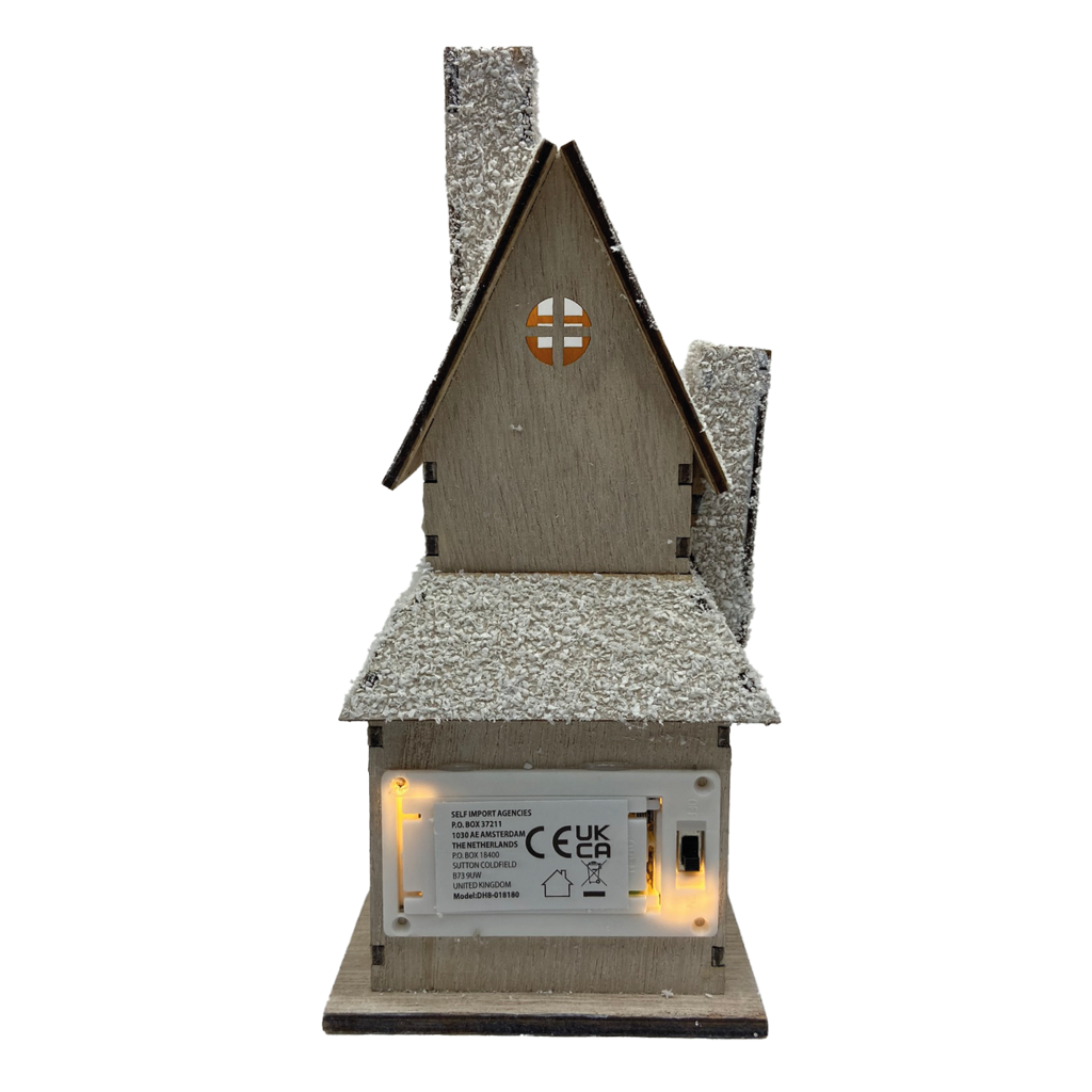 Kostelíček dřevěný s LED světlem 20 x 9 cm  Prodex X8018180