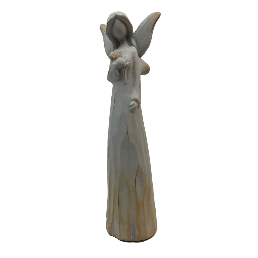 Anděl keramika design dřevo 40 cm Prodex 2405