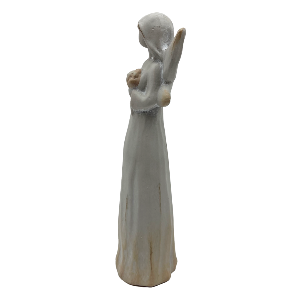 Anděl keramika design dřevo 30 cm Prodex 2402