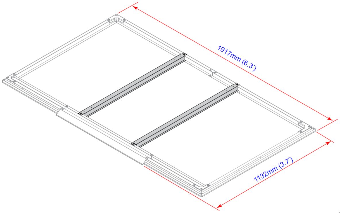 Pent Roof Eco Zahradní domek 2,5 m² + podlahové profily, antracit DURAMAX 50023