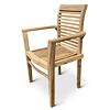 Stucking/New Zahradní stohovatelné křeslo, teak, světle hnědé NOELA 345745
