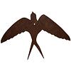 Zahradní dekorace vlaštovka v letu 30 x 22 cm, corten CORGARDEN 1050