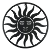 Slunce kov černé menší 38 cm Prodex 5097