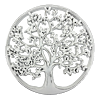 Strom v kruhu dřevěný bílý 30 cm Prodex 6128