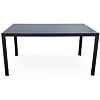Viking Zahradní stůl L, 140 x 80 cm, hliník/artwood, černý NOELA 3457050140
