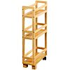 Regál s kolečky 15 x 74 x 36 cm, bambus KESPER 24860