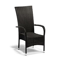 Ratanová židle MADRID XXL antracit IWHome IWH-1010003
