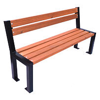 Opolany Parková lavička 162 cm, hnědá ROJAPLAST CL1001