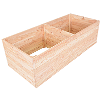 Premium Vyvýšený záhon dřevěný 160 x 70 x 50 cm, modřínové dřevo ROJAPLAST 9215