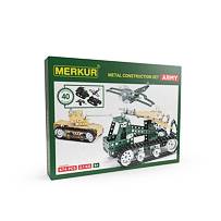 Army set, 674 dílů, 40 modelů Merkur 10991129