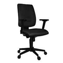 Kancelářská židle 1380 FLUTE černá, s područkami AR08 Antares