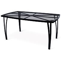 Lana steel ZWMT-24 Zahradní stůl, 150 x 90 cm, ocel, černý NOELA 34570231