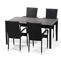 Zahradní jídelní nábytek - stůl Viking L + 4x židle Paris NOELA 80200001201400