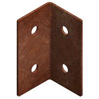 Modo Spojka na zahradní obrubník  3 x 3 x 6 cm, corten, rohová CORGARDEN 1027