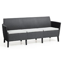 Salemo 3 seater Sofa, grafit KETER 244100