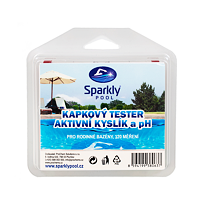 Sparkly POOL Kapkový tester bazénové vody - aktivní kyslík (O2) a pH 938063