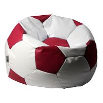 Sedací pytel EUROBALL BIG XL bílo-červený Antares