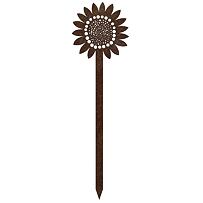 Zahradní dekorace slunečnice 70 x 20 cm, corten CORGARDEN 1052