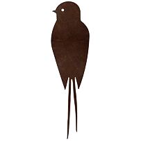 Zahradní dekorace vlaštovka 1, 20 x 5 cm, corten CORGARDEN 1044