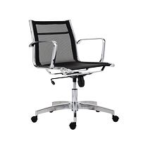 Kancelářská židle 8850 KASE MESH černá - nízká záda Antares