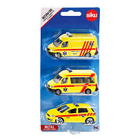 SIKU česká verze - set mix ambulance sada 3 aut 182506100