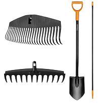 SET FISKARS Solid™ 4 ks 1x rýč + 2x hrábě + 1x násada