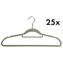 Šatní ramínka 25 ks, plast, šedá KESPER 16644