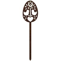 Zahradní dekorace velikonoční kraslice 1, 51 x 14 cm, corten CORGARDEN 1063
