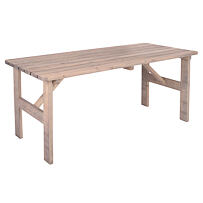 Viking Stůl zahradní 150 x 70 cm - šedý 11340
