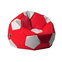 Sedací pytel EUROBALL BIG XL červeno-bílý Antares
