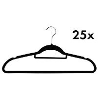 Šatní ramínka 25 ks, plast, černá KESPER 16645