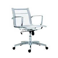 Kancelářská židle 8850 KASE MESH bílá - nízká záda Antares