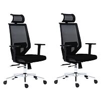 Kancelářská židle Antares EDGE černá - 2 kusy