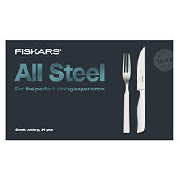 All Steel Sada steakových příborů 24 ks FISKARS 1027505