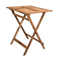 EMA zahradní stůl 65 x 55 cm - dřevěný, skládací T220R