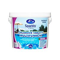 Sparkly POOL Chlorové tablety do bazénu 6v1 multifunkční 200g 3 kg