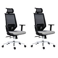 Kancelářská židle Antares EDGE šedá - 2 kusy