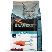 Cat STERILIZED Krmivo pro kočky 2kg - losos BRAVERY 2100942