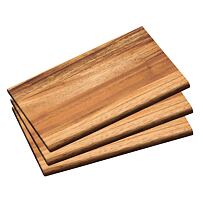 Prkénka na krájení 3 ks, 23 x 15 x 1 cm, akáciové dřevo KESPER 28403