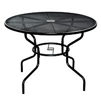 ZWMT-51 Zahradní stůl ø 106 cm, černý ROJAPLAST 610