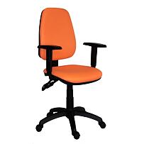 Kancelářská židle 1140 ASYN s područkami - oranžová Antares
