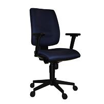 Kancelářská židle 1380 FLUTE modrá, s područkami AR08 Antares