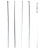 Brčko nápojové s kartáčkem, 20 cm, skleněné 4 ks ORION 151437