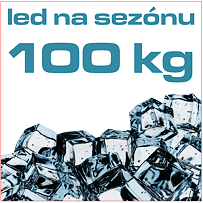 Ledové kostky 100 kg - led na sezónu