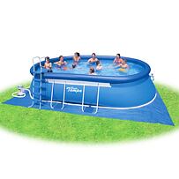 Bazén Tampa ovál 3,05x5,49x1,07 m s kartušovou filtrací + schůdky + podložka + krycí plachta