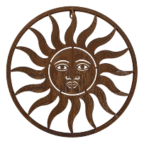 Slunce kov hnědé velké 62 cm Prodex 5098