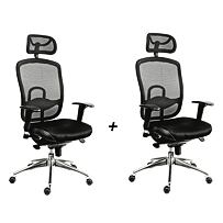Kancelářská židle OKLAHOMA PDH černá - 2 kusy Antares