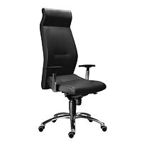Kancelářská židle 1800 SYN LEI kůže černá Antares
