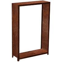 Stora Zahradní dřevník 180 x 120 x 40 cm, corten CORGARDEN 1035