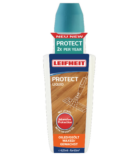 Prostředek PROTECT k péči o dřevěné olejované či voskované podlahy 625 ml LEIFHEIT 56504